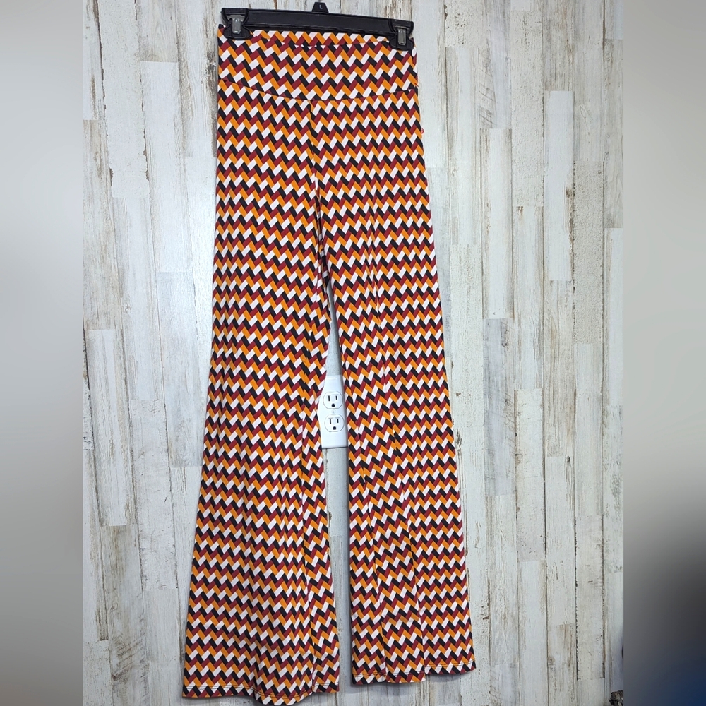 VAMP Wide Leg Flare Pants Medium Stretchy Boho Grunge